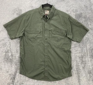 5.11 Tactical Shirt Mens Medium Green Short Sleeve Button Front Vented - Picture 1 of 18