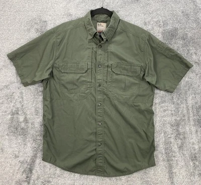 5.11 Tactical Shirt Mens Medium Green Short Sleeve Button Front Vented - Image 1 of 4