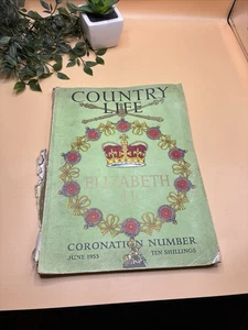 Country Life Elizabeth II Coronation /  Number June 1953 / 192 Pages Tatty - Picture 1 of 11