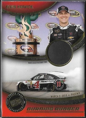 Kevin Harvick 2015 Press Pass - Burning Rubber Tire Patch Card - Image 1 of 2
