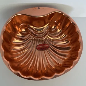 Wear-Ever #2980 COPPER SHELL Jello Mold Cake Pan Wall Decor 6 Cup NWT NEW - Picture 1 of 6
