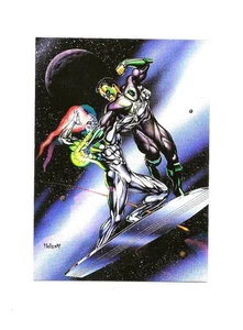 HOLO F/X #7 of 12 SILVER SURFER GREEN LANTERN 1995 Fleer DC vs Marvel - Bild 1 von 1