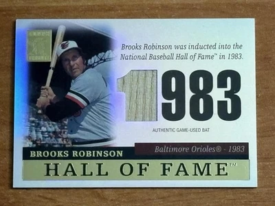 2004 Topps Tribute HOF #TR-BRO Brooks Robinson Relics - Image 1 of 2