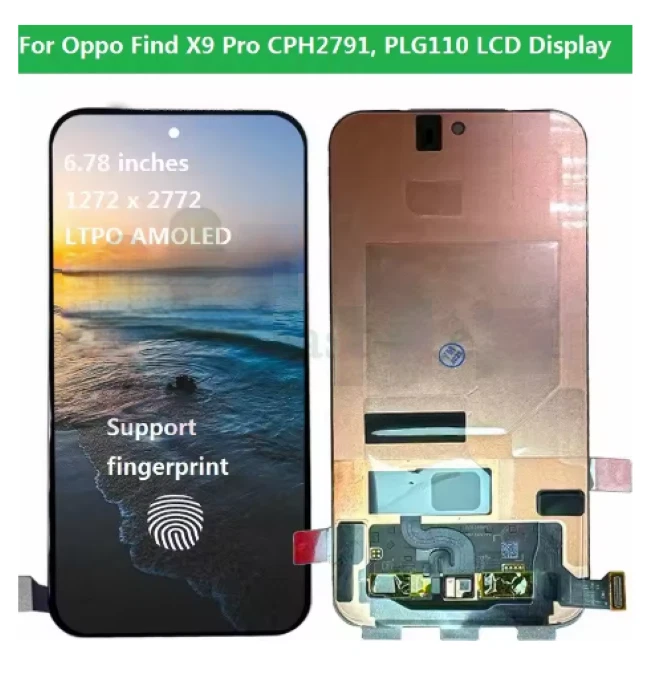 OLED For Oppo Find X9 Pro CPH2791 LCD Display Touch Digitizer Assembly Replace - Image 1 of 1