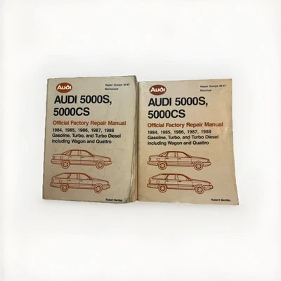 Guía de diagramas de cableado manual de servicio de reparación de taller Audi 5000S CS Quattro 1984-1988 Foto 1 de 4