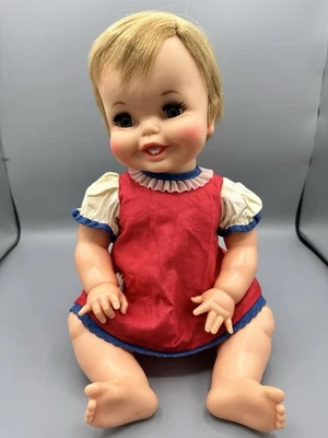 TUBSY BABY DOLL-18"-1966/1967-Ideal Toy Corp-Untested-Vintage - Image 1 of 4