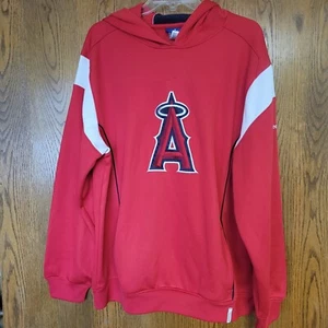 LOS ANGELES Anaheim ANGELS Baseball MLB Hoodie Large Sweatshirt with hood Red - Picture 1 of 7