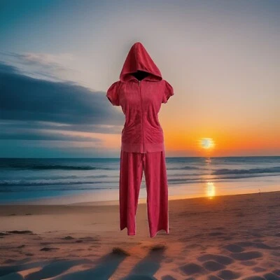 Juicy Couture L / M Pretty Pink French Terry Towelling Tracksuit Set Vintage Y2K - Image 1 of 4