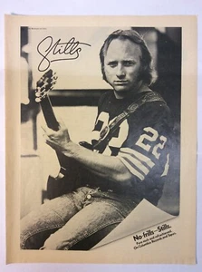 STEPHEN STILLS Vintage Zeitschriftenwerbung, Anzeige, Bild, Plakat MANASSAS - Bild 1 von 1