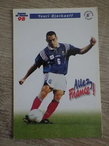 CPM Carte Postale Foot FOOTBALL Equipe France 98 1998 Youri DJORKAEFF - Picture 1 of 2