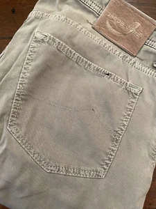 Jacob Cohen Cotton+Elastane Pants Soft Green Size W37 - Picture 1 of 12