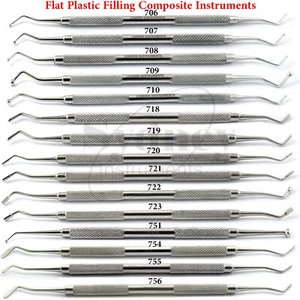 Dental Filling Instruments Flat Plastic Filling Restorative Composite Instrument - Picture 1 of 4