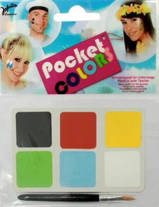 Schminke Theater Karneval Halloween Weihnachten Aqua Palette Clown - Bild 1 von 2