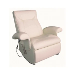 Poltrona massaggiante vibrante crema eco pelle poltroncina tv massaggi SA019HV - Foto 1 di 5