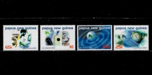 Papua New Guinea 1999 - Stopwatch Computer - Set of 4 Stamps Scott #966-9 - MNH - Picture 1 of 1