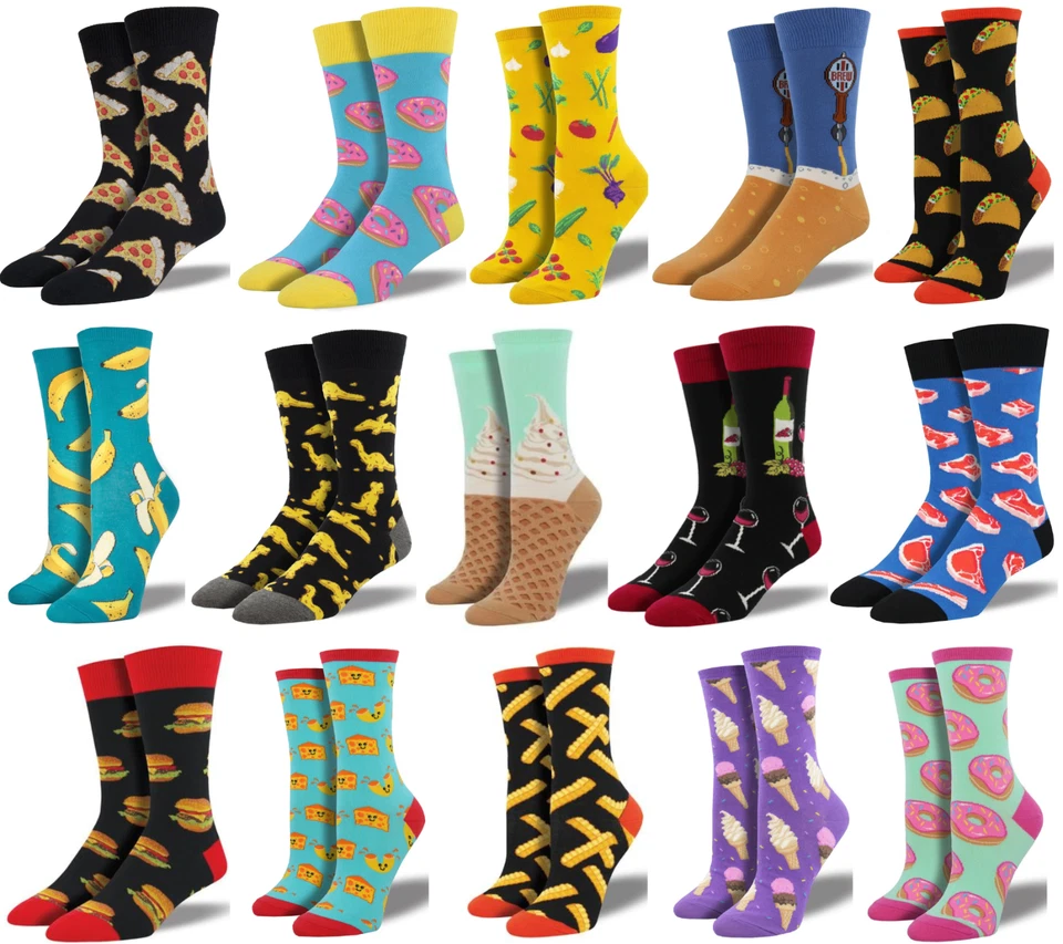 SOCKSMITH Men/Ladies Novelty Funky Funny Food Drink Theme Socks Great Gift  - Image 1 of 1