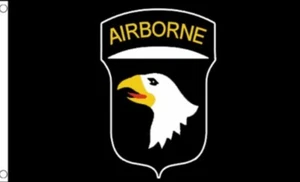 101a FUERZA AÉREA AEROTRANSPORTADA 5X3 PIES BANDERA NEGRA EE. UU. EJÉRCITO ESTADOUNIDENSE - Imagen 1 de 1