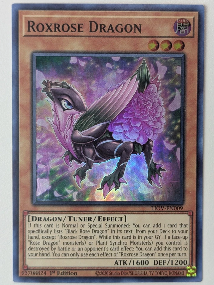 Kastanien-Rosendrache LIOV-EN009 Super Rare EN NM YUGIOH - Bild 1 von 1