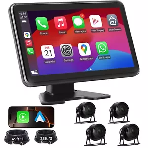 4 Channel Backup Camera Dash Cam System for Trucks, RVs, Trailers, Carplay & ... - Picture 1 of 7