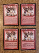 Ghitu War Cry x4 4x Urza's Legacy LP MTG Magic the Gathering Playset
