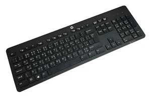 HP USB Slim Tastatur QWERTY ARAB - arabisches Layout - KBAR211 höhenverstellbar - Bild 1 von 1
