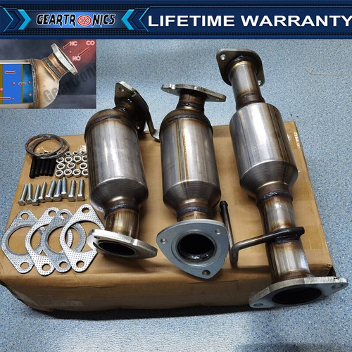 3x Catalytic Converter Exhaust For Buick Enclave 3.6L 6 Cylinder 2008
