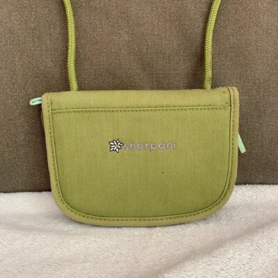 Sherpani ZOE Women's Handbag Purse Green Travel Crossbody Zip Around - Imagem 1 de 4