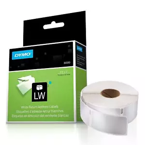 DYMO LabelWriter Thermal Self-Adhesive Return Address Labels 30330, 3/4 by 2 inc - Picture 1 of 2