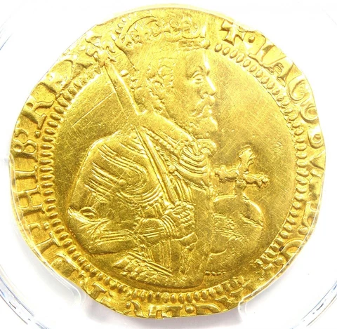 1618-1619 England Britain James I Gold Unite - PCGS XF Details (EF) - Rare Coin! Cover