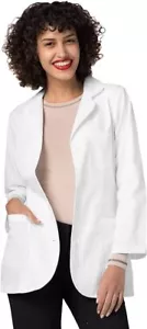 Adar Universal Lab Coats for Women - Princess Cut 30" Lab Coat 806 - White - M - Picture 1 of 14