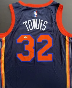 Maglia Karl Anthony Towns KAT firmata autografata New York Knicks Psa/Dna Coa - Foto 1 di 4