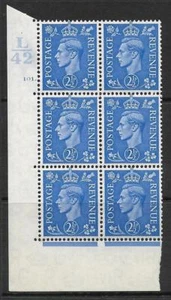 2½d Light Blue Cylinder Control L42 101 Dot perf 5(E/I) UNMOUNTED MINT - Picture 1 of 1