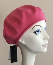 NWT Parkhurst Cotton Knit 10.5” Beret Hat • Berry PINK • Style 30016 SUNGUARD