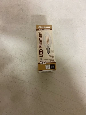 Bulbrite 776737 - LED6B11/27K/FIL/3 Blunt Tip LED Light Bulb - Image 1 of 3