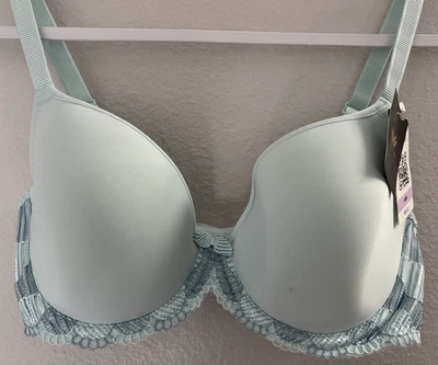 Wacoal 853117 La Femme Smooth Contour Underwire T-Shirt Bra BLUE Size 36D - Image 1 of 4