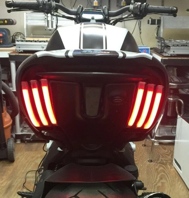 New Rage Cycles LED Rear Turn Signals Amber #DVL-RTB-US Ducati Diavel 2011-2019 - Image 1 of 1