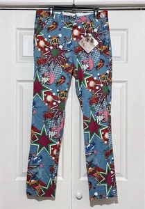 Royal & Awesome Men’s Crazy Golf Pants Partoon Comic Print 34X32 NWT - Picture 1 of 10