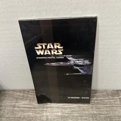 STAR WARS POSTAL CARDS SEALED (COMPLETE SET 15) USPS STAMPED POSTCARDS 2007 - Image 1 of 4