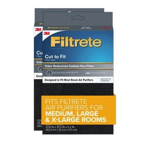 Odor Defense Carbon Prefilter for Air Purifier, 2-Pack, Cut to fit most air p... - Picture 1 of 6