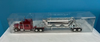 Trucks N’ Stuff 1/87 Scale Maroon Peterbilt 389 SC w/Chrome Pheumatic Tank - Image 1 of 4