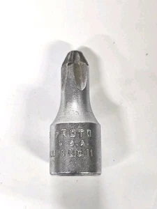 Proto 3/8" Drive #4 Phillips Head Bit Socket Model 5243 Made in USA - Bild 1 von 4