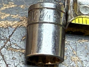 Snap-on F-12M 12mm Metric Socket 3/8" Drive 12 Point - Bild 1 von 7