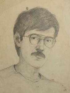 Antique pencil painting man portrait - Picture 1 of 10