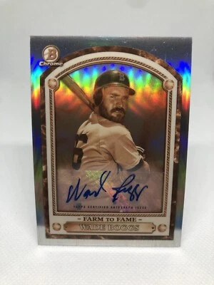 Tarjeta Bowman Chrome Farm To Fame WADE BOGGS Auto Red Sox 2020 #FTF-WB Foto 1 de 2