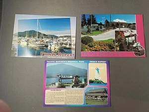 3 cartoline NUOVE Prince Rupert British Columbia Pacific Mariner’s Memorial Park - Foto 1 di 3