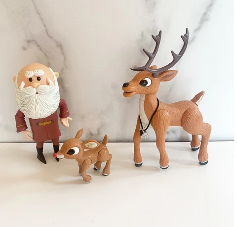 Rudolph The Red Nosed Reindeer Young Rudolph Skinny Santa Dad Donner Figures A5 Cover