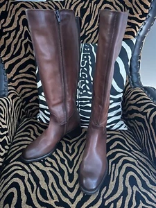Gino Ventori 'Virtuoso' Stretch-Panel Boots - Leather Size 38 (7.5 US / 5.5 UK) - Picture 1 of 15