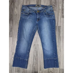 Jeans Capris Southpole Juniors Talla 7 Bolsillos Bordados Denim Azul - Imagen 1 de 11