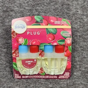 Febreze Plug in Refills Duft Cranberry Tart Öl Lufterfrischer 2 Stück Limited Ed - Bild 1 von 17