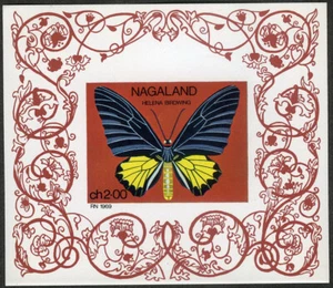 Nagaland 1969 Helena Birdwing Butterfly Souvenir Sheet MNH - Picture 1 of 1